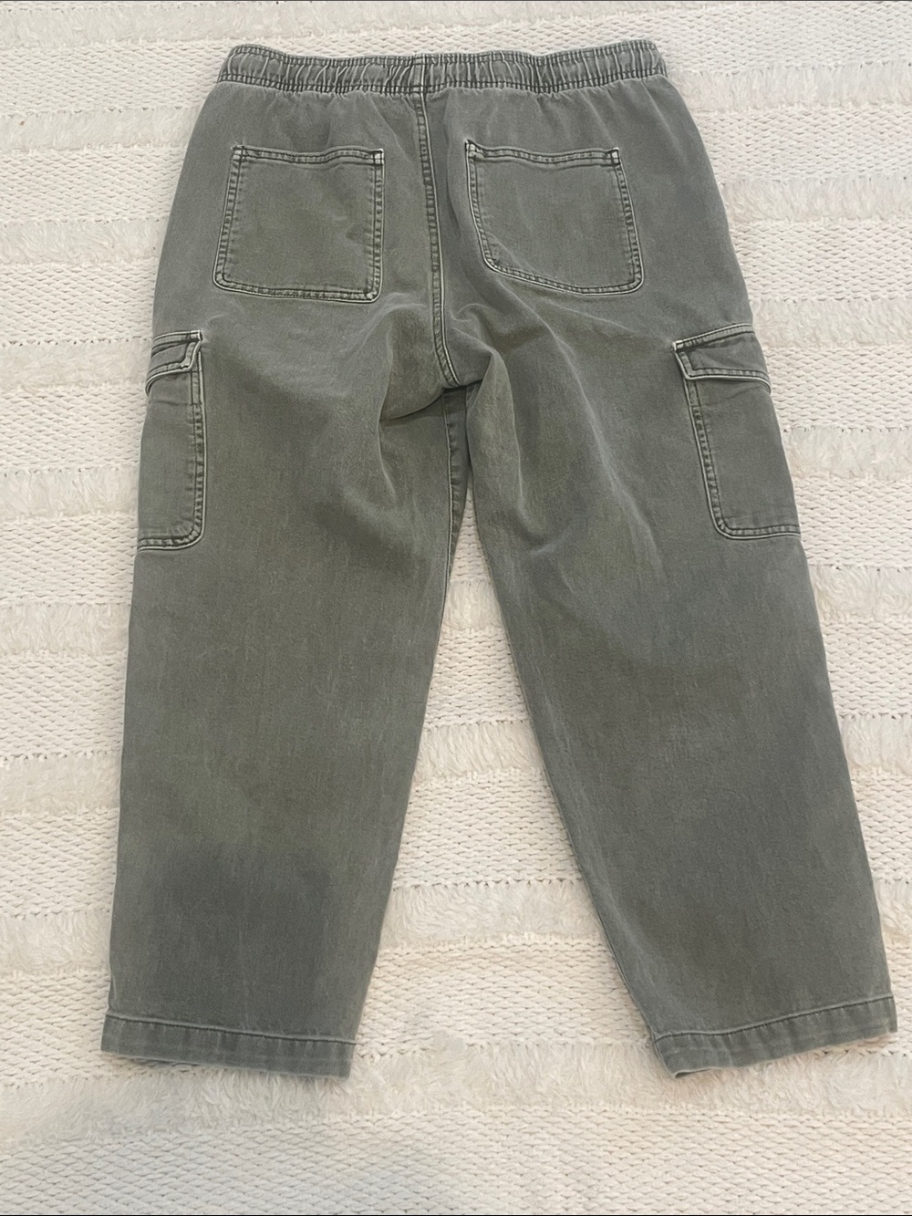 Gap denim easy jean 100% cotton pockets green casual pants jeans women’s size M - Picture 6 of 11